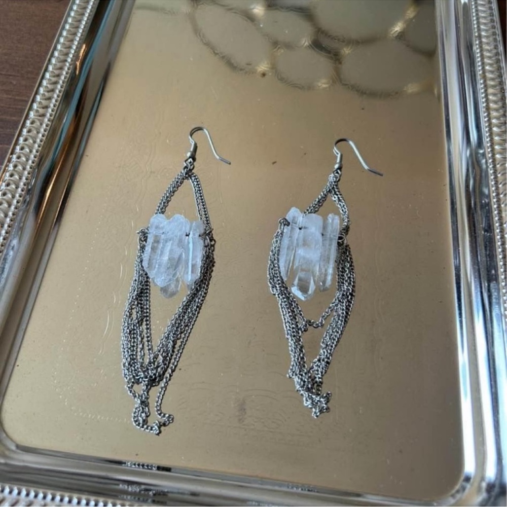 Urban Outfitters Crystal Dangly Earrings